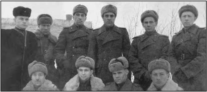 Военные контрразведчики 16-й армии, г. Сухиничи. 1944 г.