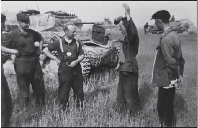 Немецкие танкисты в Белоруссии. 1941 г.