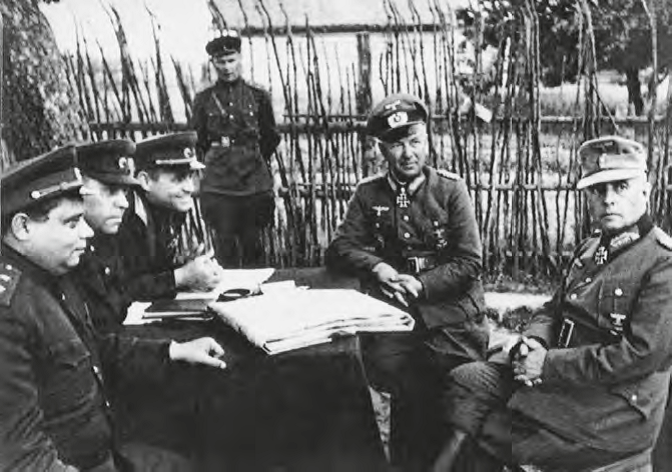 Допрос пленных немецких генералов