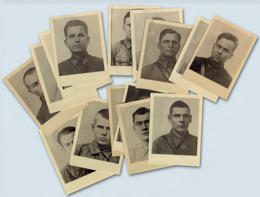 Фотографии агентов абвергруппы-102, доставленные П.И. Прядко в органы советской контрразведки